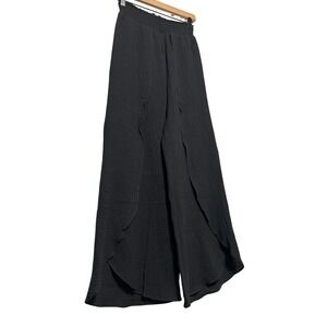 Roan & Ryan Gauze Split Leg Palazzo Pants XS Black Women's Size XS EUC